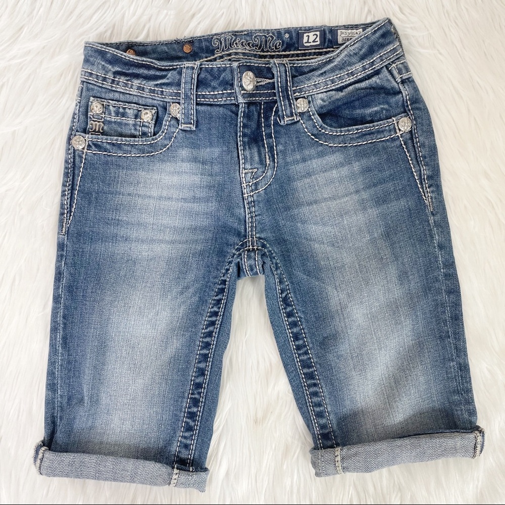 MISS ME Bermuda Capri Jeans - Girls 12